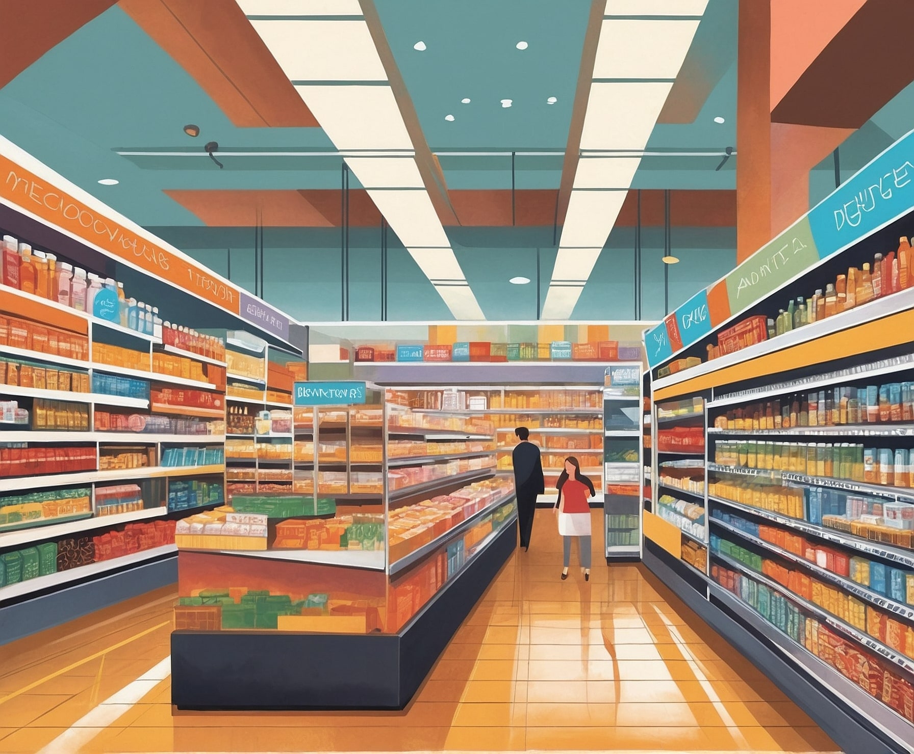 Supermercado innovador y eficiente